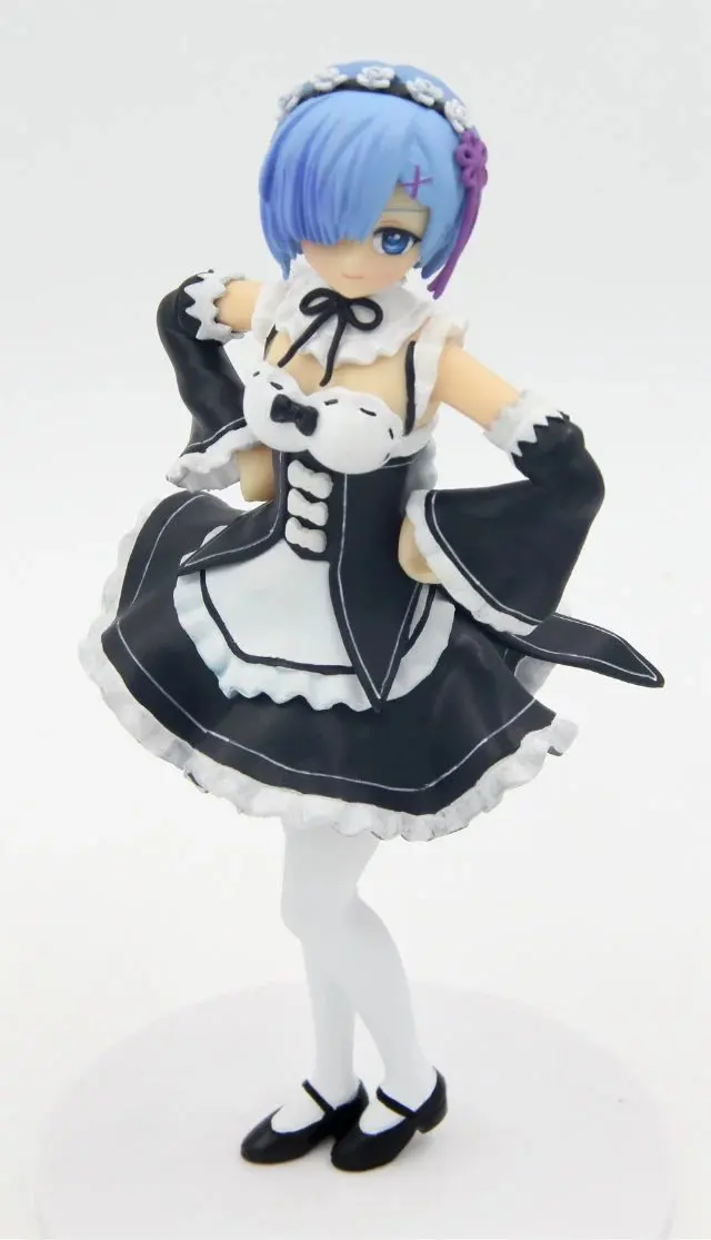 Re:Zero Ram Maid  Rem Action Figura Outfit Hands on Hips Figure