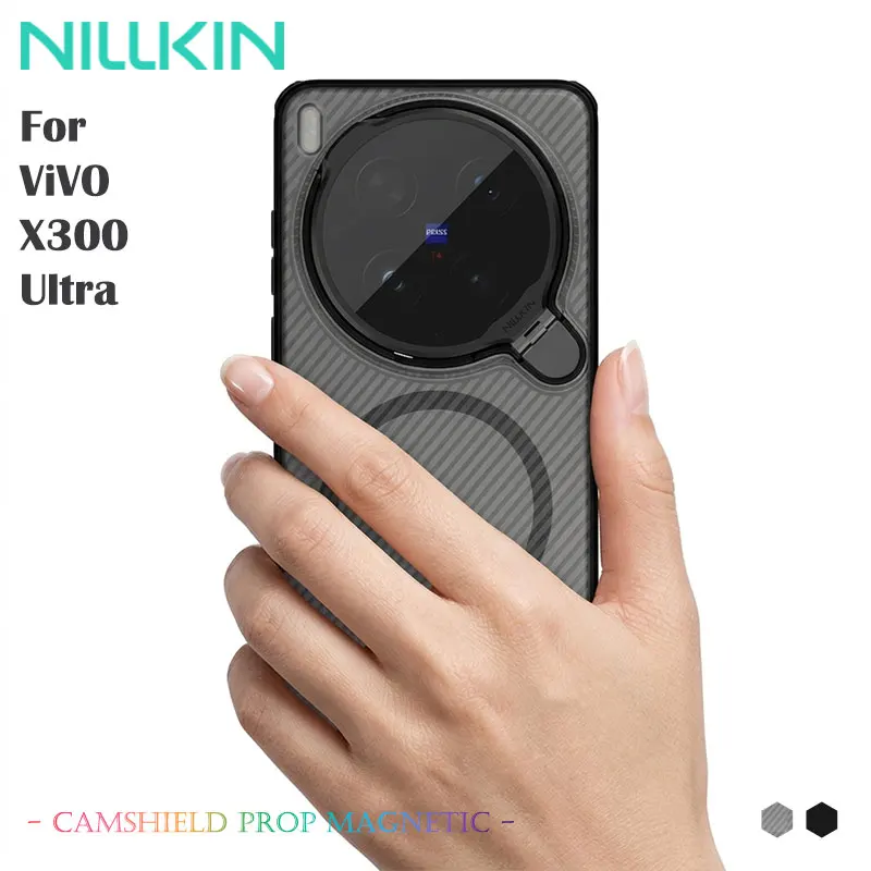 

NILLKIN For Vivo X300 Ultra Magnetic Case, CamShield Prop 4-Corner Airbag Cover, Dual Layer Shockproof Drop Protection Cover