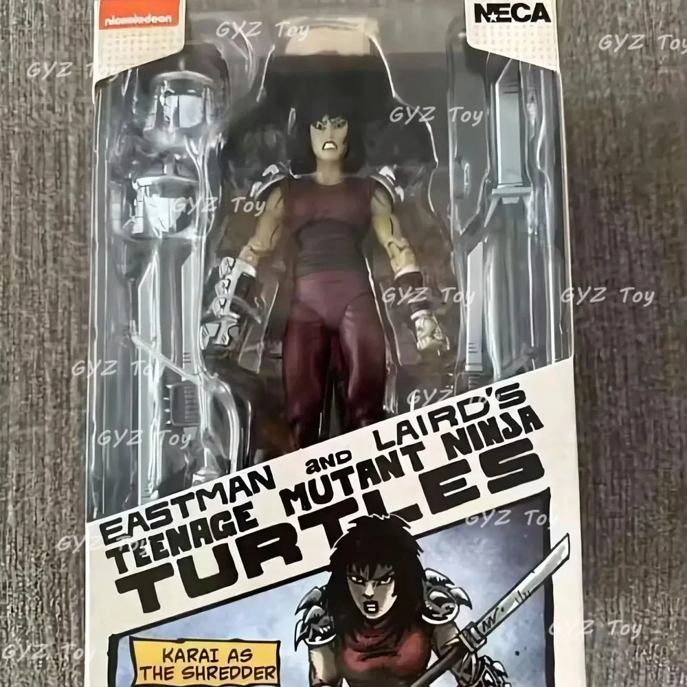 Neca Karai As The Shredder Classic Colors Anime Action Figure Eastman And Lairds Collection Toys Kid Halloween Birthday Gift