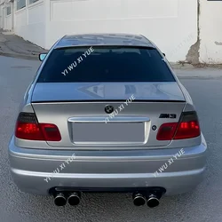 For 1998-2006 BMW 3 Series E46 4Door Sedan (Not for Coupe) Car Rear Trunk Roof Spoiler Wing Rear M3 Style Spoiler Cap Tuning
