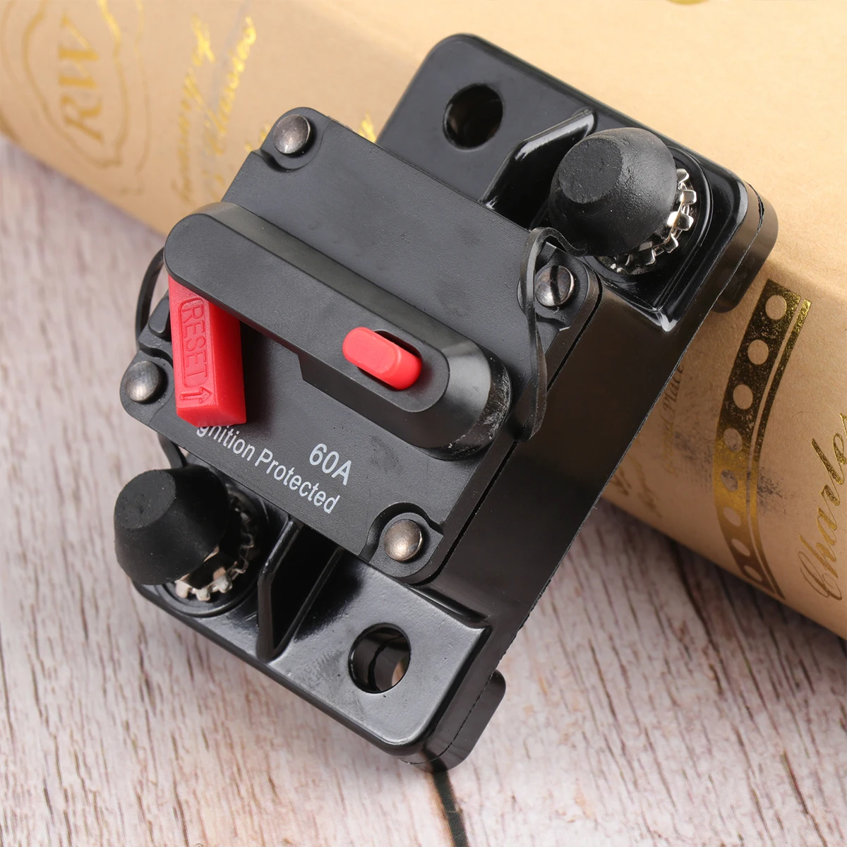 

12V 36V Auto Reset Circuit Breaker Fuse 60A Waterproof For Truck Rv Marine Trailer Panel Mount Insulated Mini Fuse Breaker Power