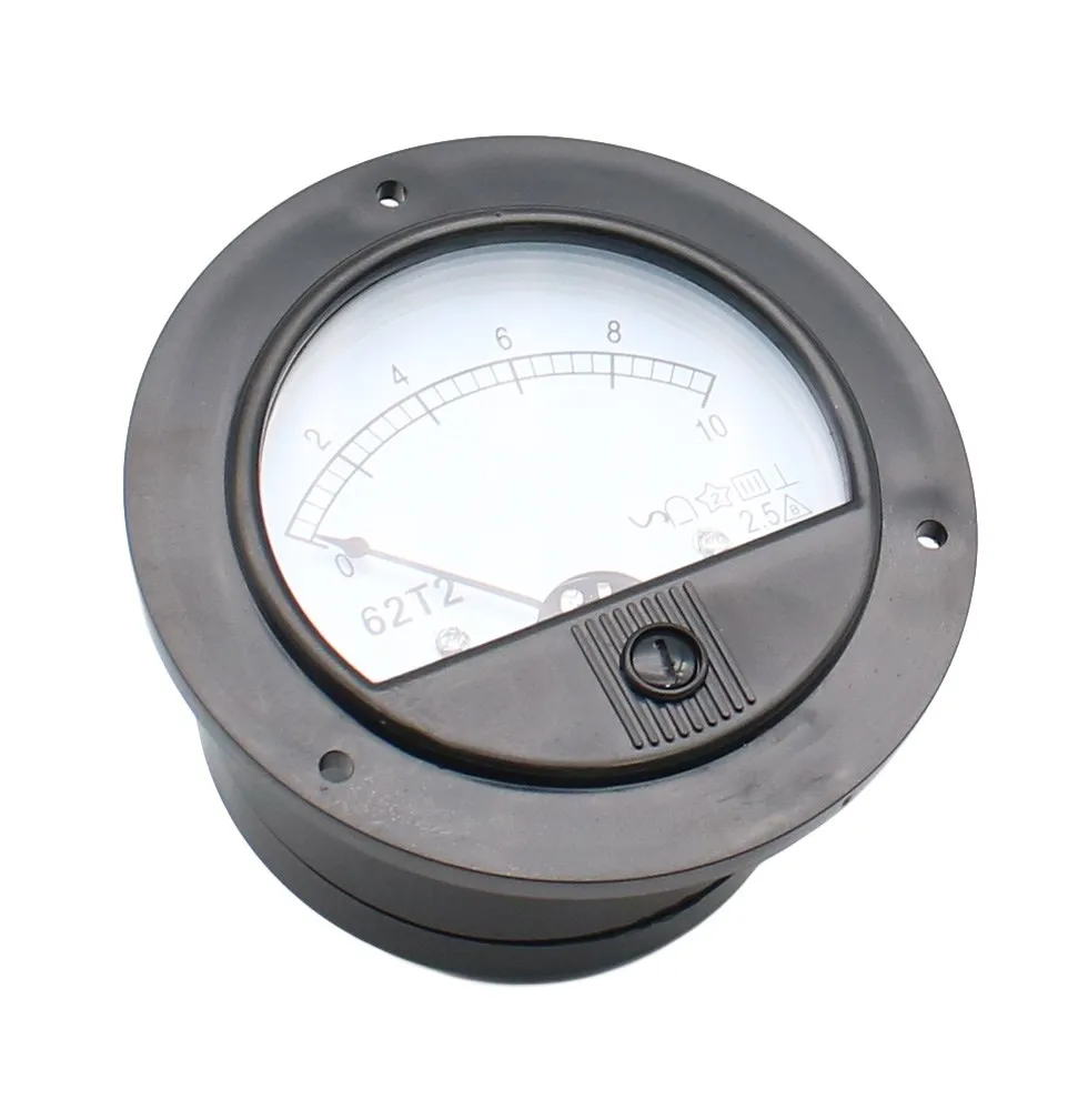 62T2 AC  1A 2A 3A 5A 10A 15A 20A 30A 50A 75A Analog Panel Ammeter Gauge Ampere Current Meter 62T2 2.5% Tolerance