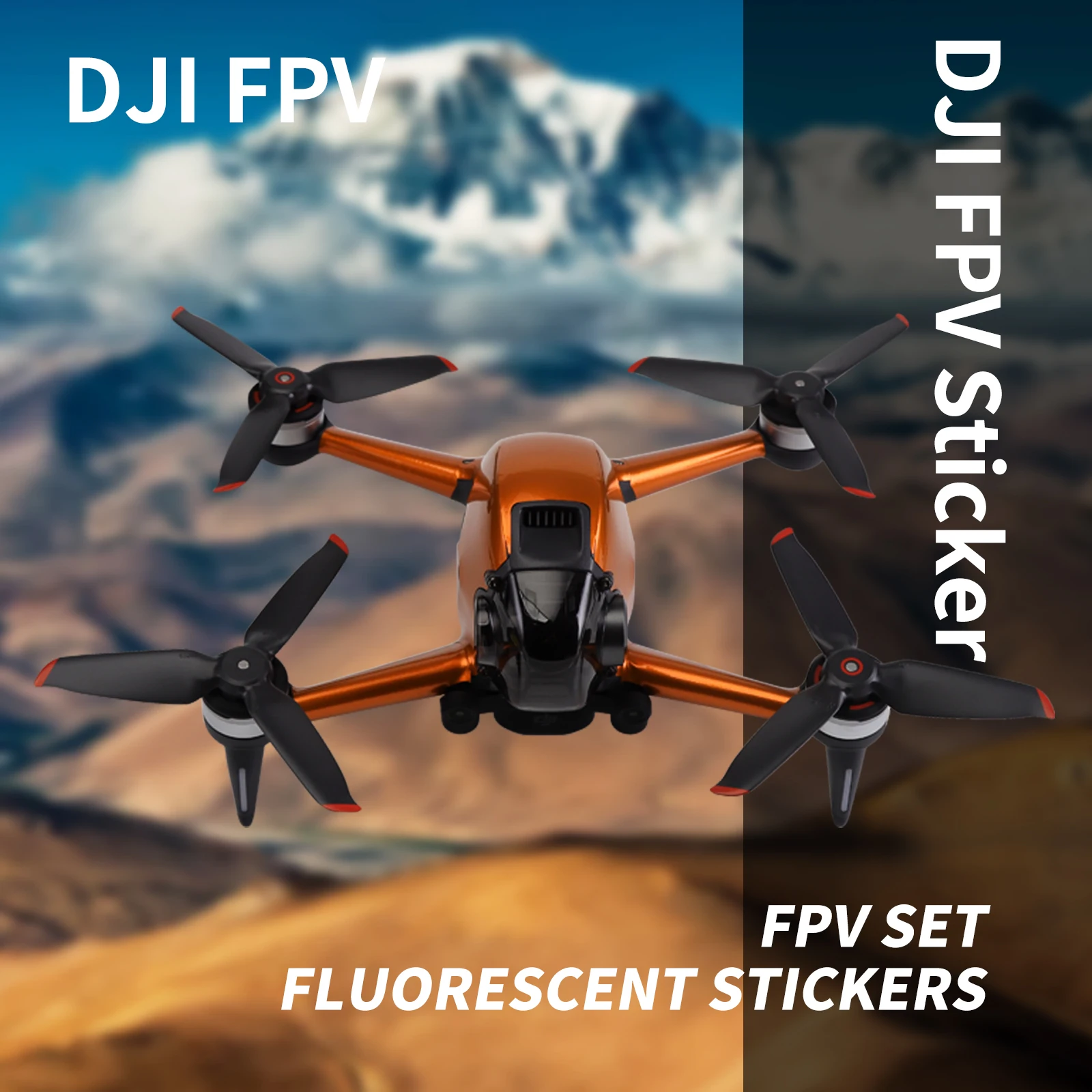 

StartFly DJI FPV Drone Casing Protective Luxury Fluorescent Sticker Skin Cover Waterproof Sticker （Full set） Spare For DJI FPV