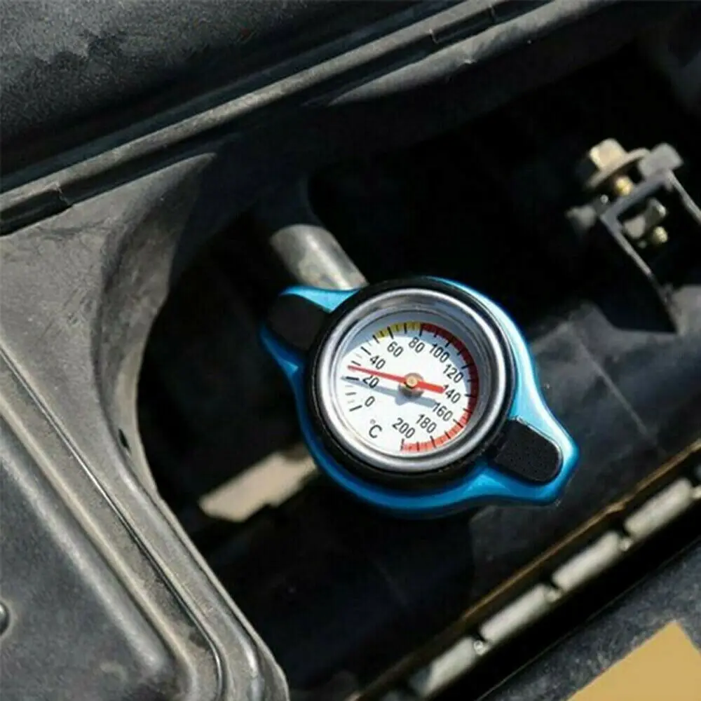 Racing Small Size Thermost Radiator Cap COVER + Water Temp gauge 0.9BAR or 1.1BAR or 1.3 BAR Cover No logo(Big and Small head)