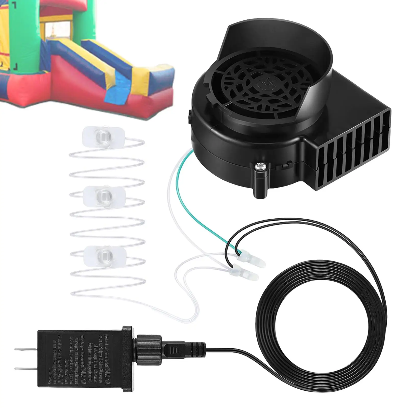 

Надувной вентилятор для Великобритании, США, ЕС, 12 В, рождественский надувной вентилятор со светодиодной подсветкой для рождественского украшения на Хэллоуин