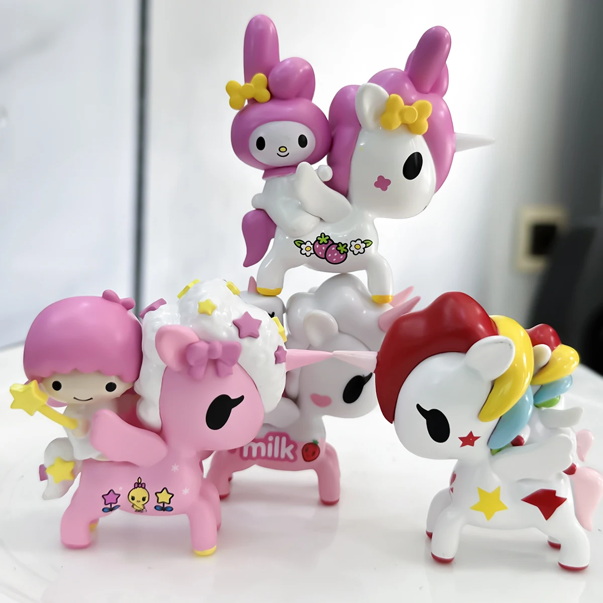 Игрушка единорог Lps собак редкая фотосессия Розовая лошадь игрушка Аниме фигурки Caja Ciega Единорог Редкие детские игрушки подарок для детей Y24031501
