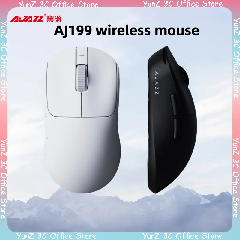 

Ajazz Aj199mc Wireless Mouse Gaming Mouse Paw3338 Lightweight Dual-Mode Ergonomic Office Gaming Dedicated