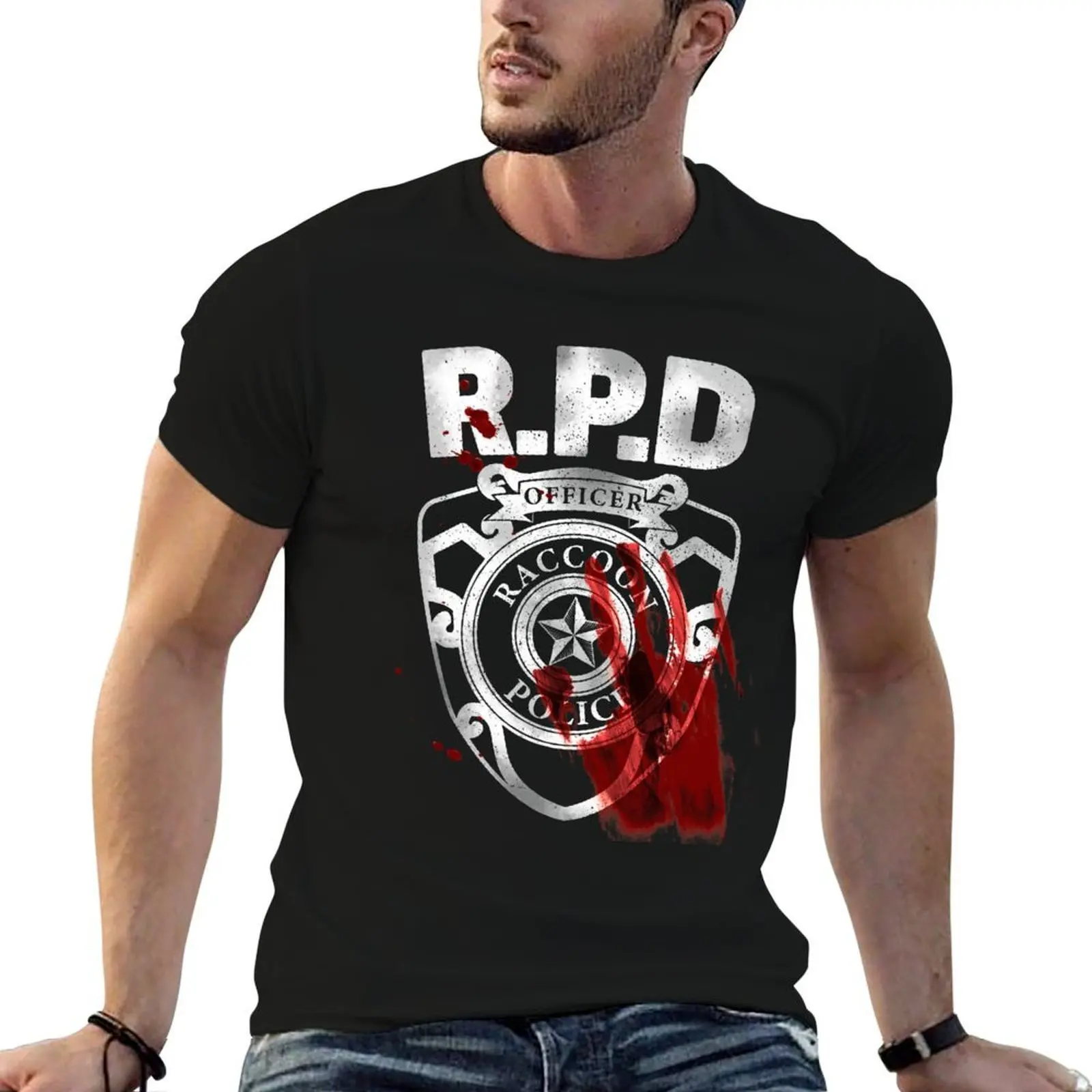 

Raccoon City PD T-Shirt t shirt custom print t shirt man designer T-Shirt