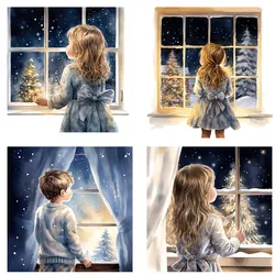 Winter windows Stickers Crafts And Scrapbooking stickers kids toys book Decorative sticker DIY Stationery