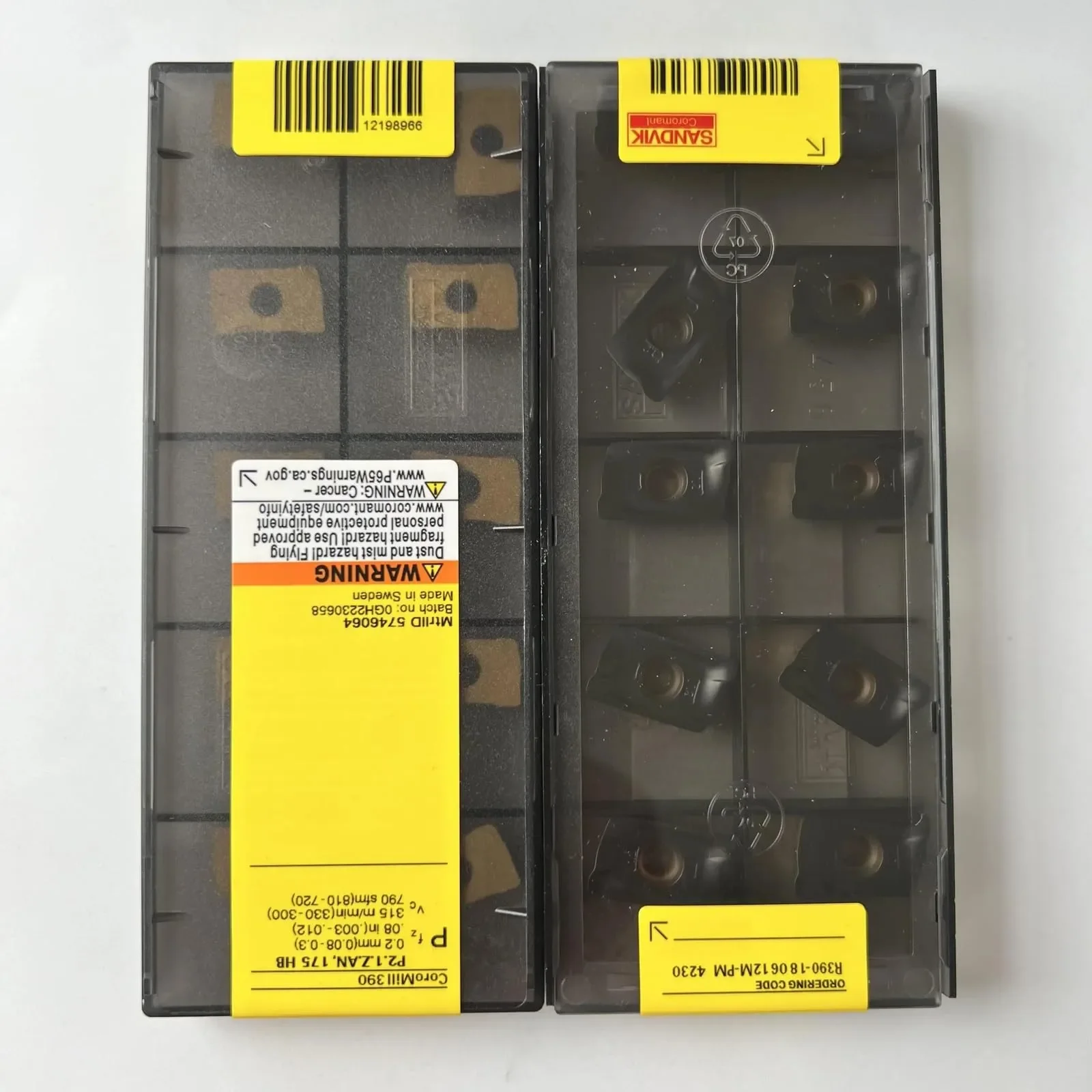 

Original SANDVIK / R390-180612M-PM 4230 / Hard alloy blade tool 10 Pcs