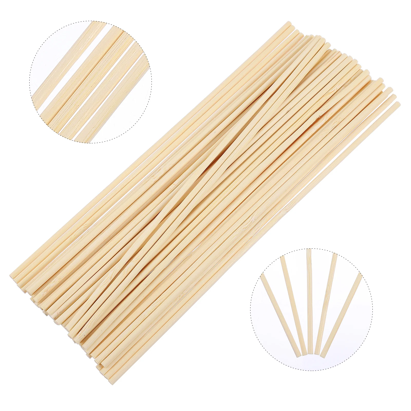 

200 Pcs Plant Growth Support Bamboo Stakes Sticks Garden Plants Floral Wooden Sign Posting Bracket Supports