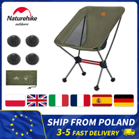 Naturehike Beach Chair Portable Ultralight Camping Chairs Outdoor Folding Picnic Chair Fishing Chair with 4pcs Ball Foot Cover