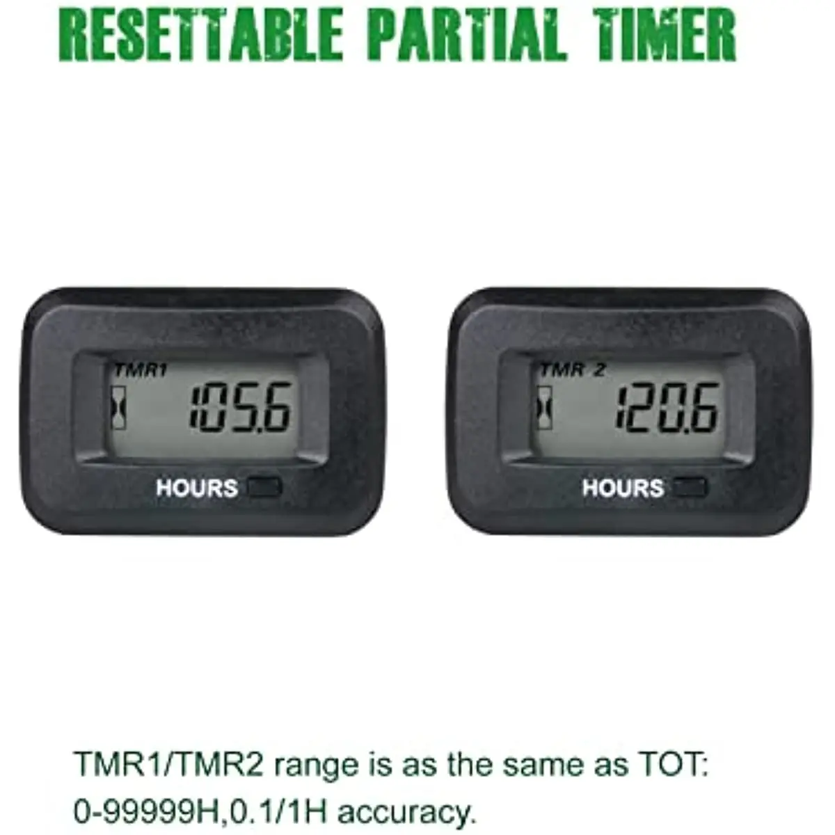Wartungsstundenzähler, einstellbarer digitaler Versorgungszähler, Timer für ACDC 5–277 V, verschiedene Rasenmäher, Traktor, Generatoren – Detail 7