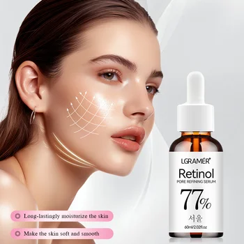 LGRAMER Retinol Facial Serum Anti-Aging, Fade Spots and Wrinkles, Repair Skin Barrier,…