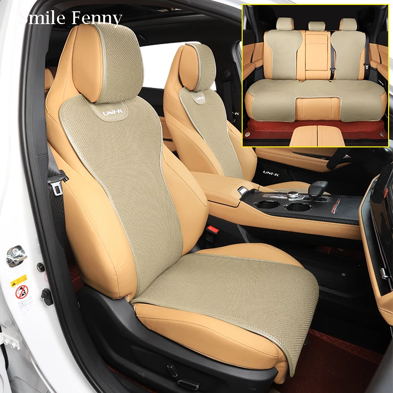 For Changan UNI-K 2021 2022 Accessories Ice Silk Linen Seat Cushion Breathable Car Seat Cushion All Seasons Ptotection Mats