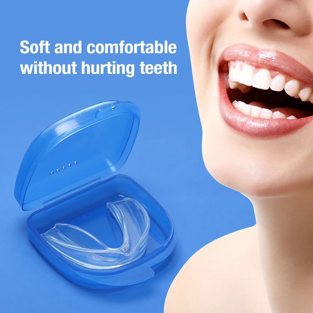 1PC Invisible Night Mouth Guard For Teeth Clenching Grinding Dental Bite Sleep Aid Mouth Tray Personal Health Care Sleep