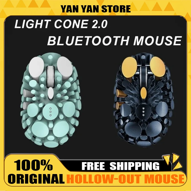 

Hollow Out Mouse Wireless Bluetooth Silent Mouse 500mAh Battery 12800DPI Ergonomic Creative Mouse PC Esports Laptop Mice