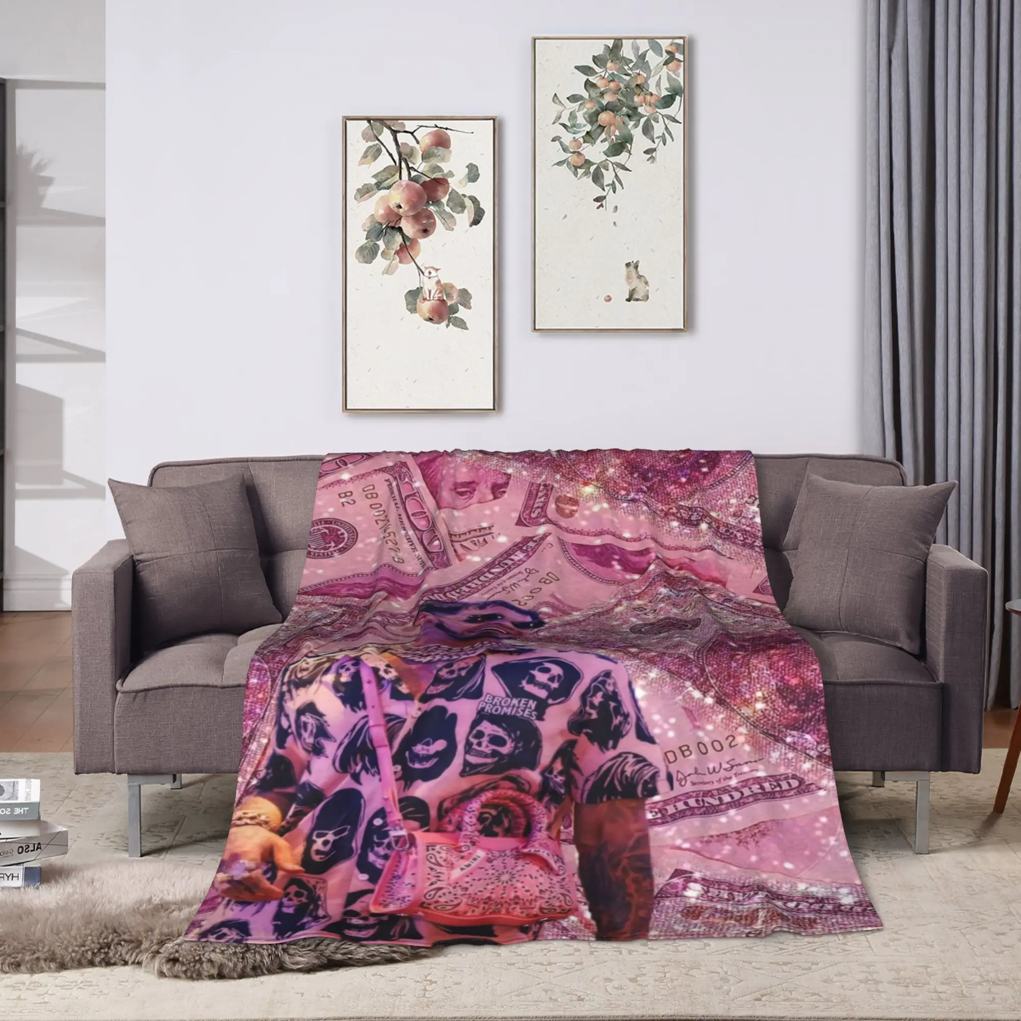 Anuel AA Rapper Blanket  Travel Office Flannel Bedding Throws For Outdoor Soft Warm Design Quality Bedspread Gift