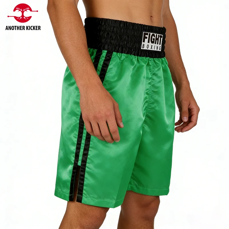 

Muay Thai Boxing Shorts Premium Kickboxing Fight Shorts Men Women Kids Muay Thai Pants Green Martial Arts Grappling MMA Shorts