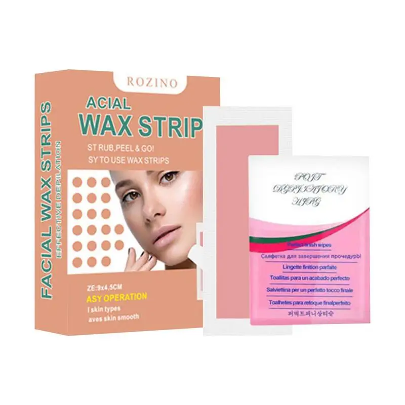 

Hair Removal Wax Strips Waxing Strips For Face And Body Multipurpose Natural Effective Body Wax Strips For Finger Chin Upper Lip