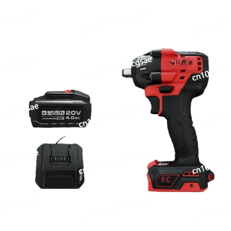 20v Torque 500Nm Lithium Battery Brushless Impact Wrench Rechargeable Rack Worker Auto Repair Large Torque Electric