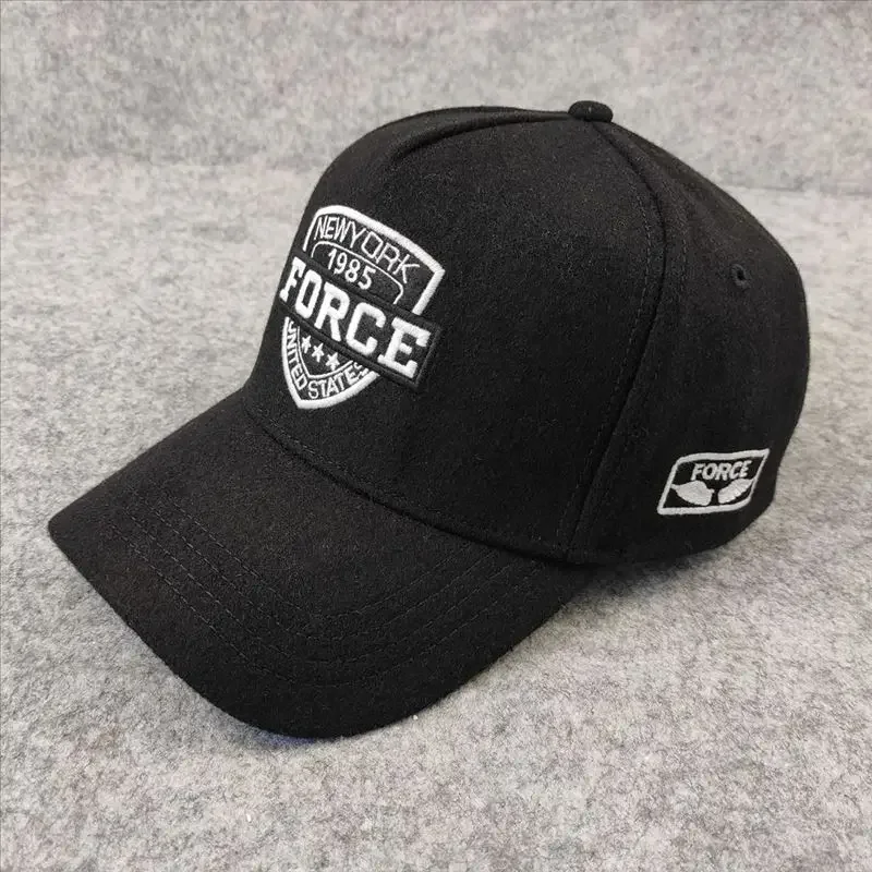 Unisex Autumn Winter New High Crown 5-Panel Baseball Cap Large Size Casual Hat