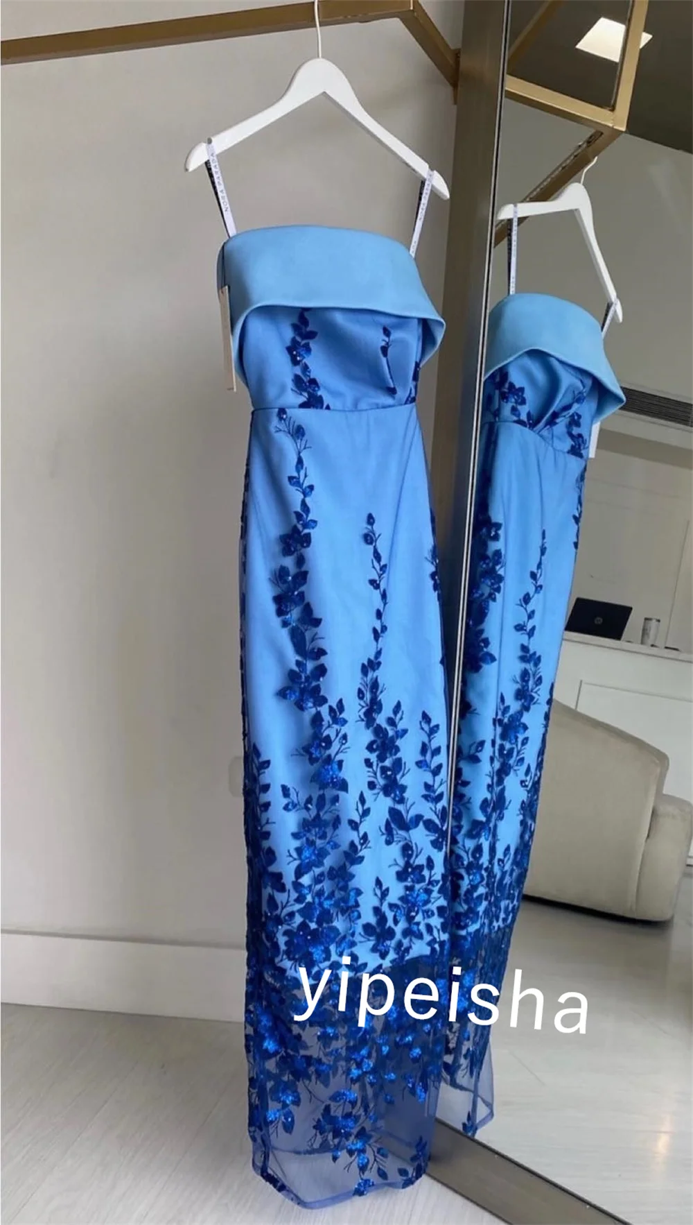 Customized Jersey Pattern Clubbing Straight Strapless Bespoke Occasion Gown Midi Dresses