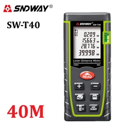 SNDWAY Laser Distance Meter 40m 70m 100m Laser Range Finder rangefinder metro trena laser tape measure ruler Roulette tool