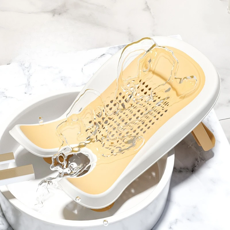 

Multifunctional Infant Bath Support - Reclining Shower Basin for Newborns, Home Use Lying Down Washing & Hygiene Care, Portable