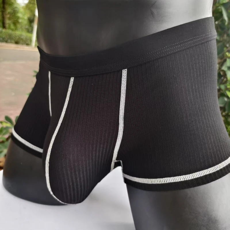 الملاكمين امتصاص العرق رقيقة تنفس Boxershorts U-محدب أربعة ركن ملابس داخلية للرجال سراويل كبيرة حقيبة تصميم ملابس داخلية للرجال
