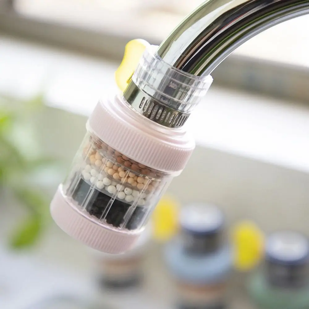 Water Purification Adjustable Anti-Splash Filter Nozzle Kitchen Tap Faucet Filter 6-layer Filtration