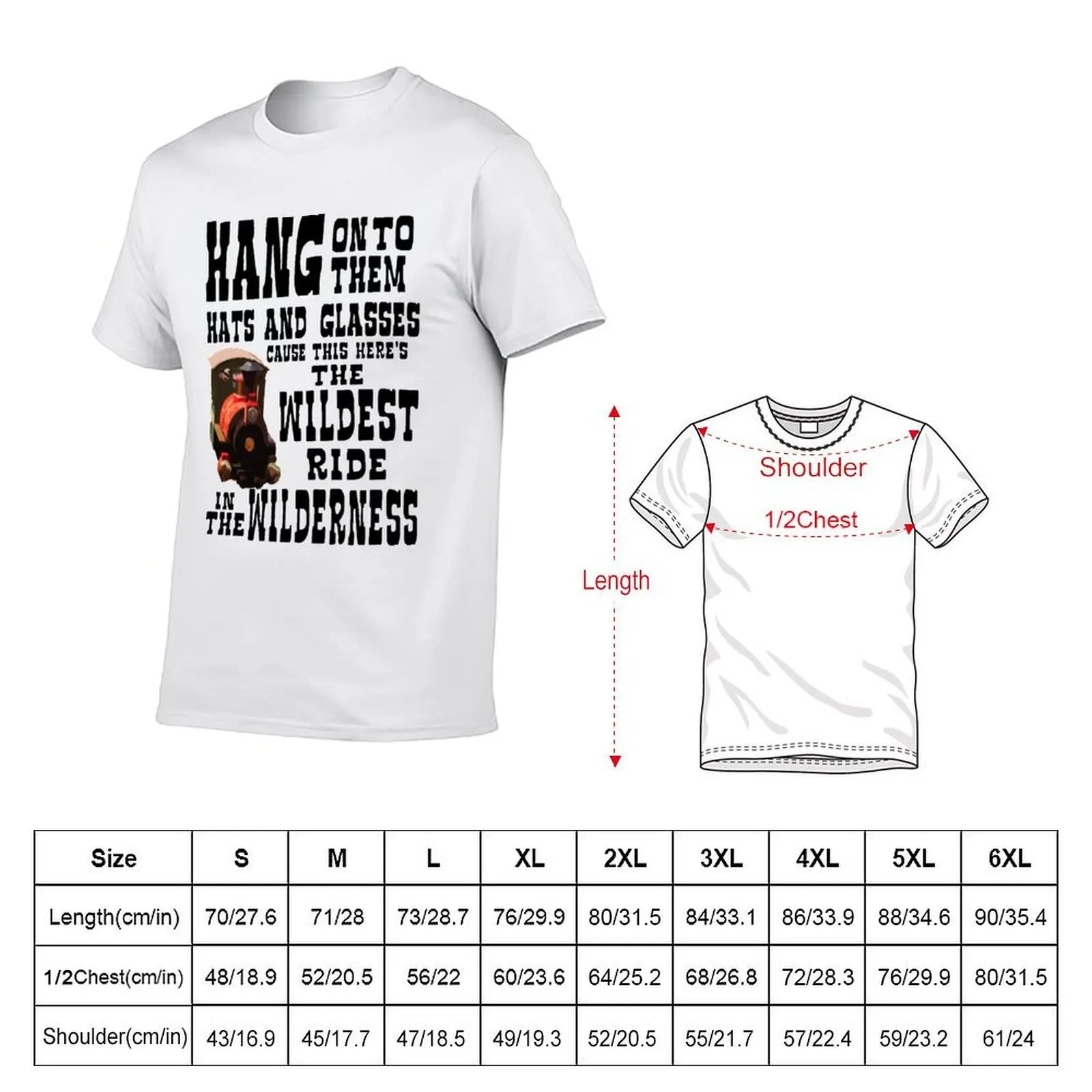 Thunder Mountain Railroad T-Shirt graphic tee shirt funny costumes mens graphic t-shirts funny