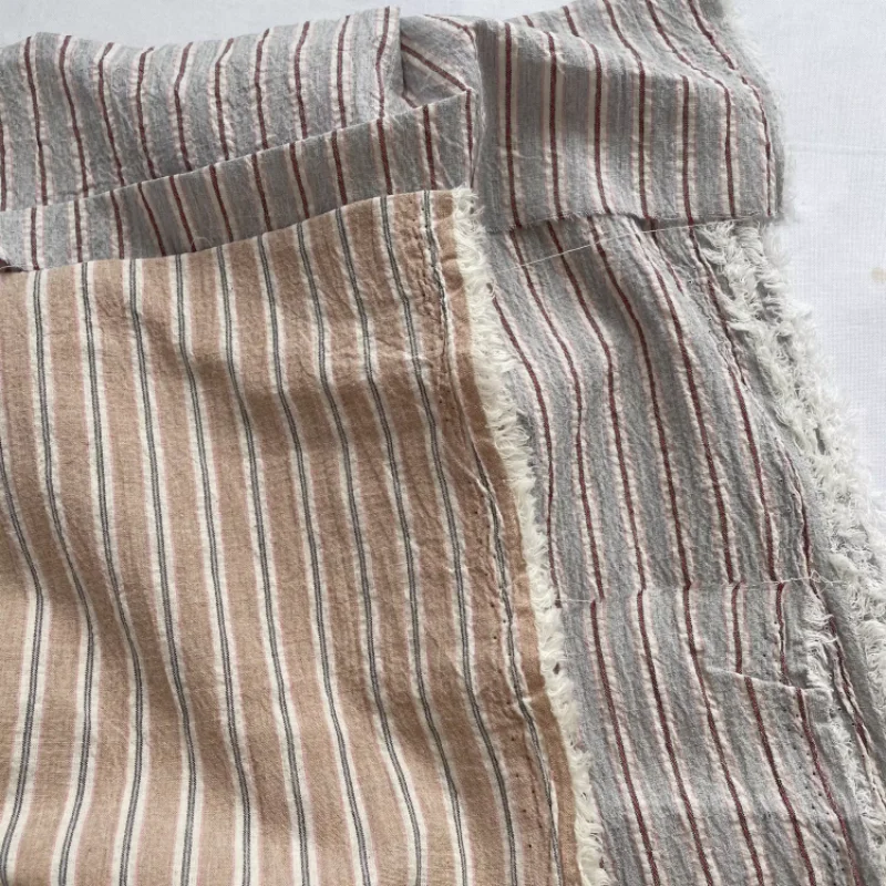 

Retro Striped Cloth For Clothing Pants Shirt Skirt Handmade DIY Fabric