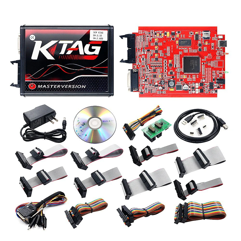 

European version of red board KTAG V2.25 K-TAG 7.020 KTM100 ECU programmer No point limit