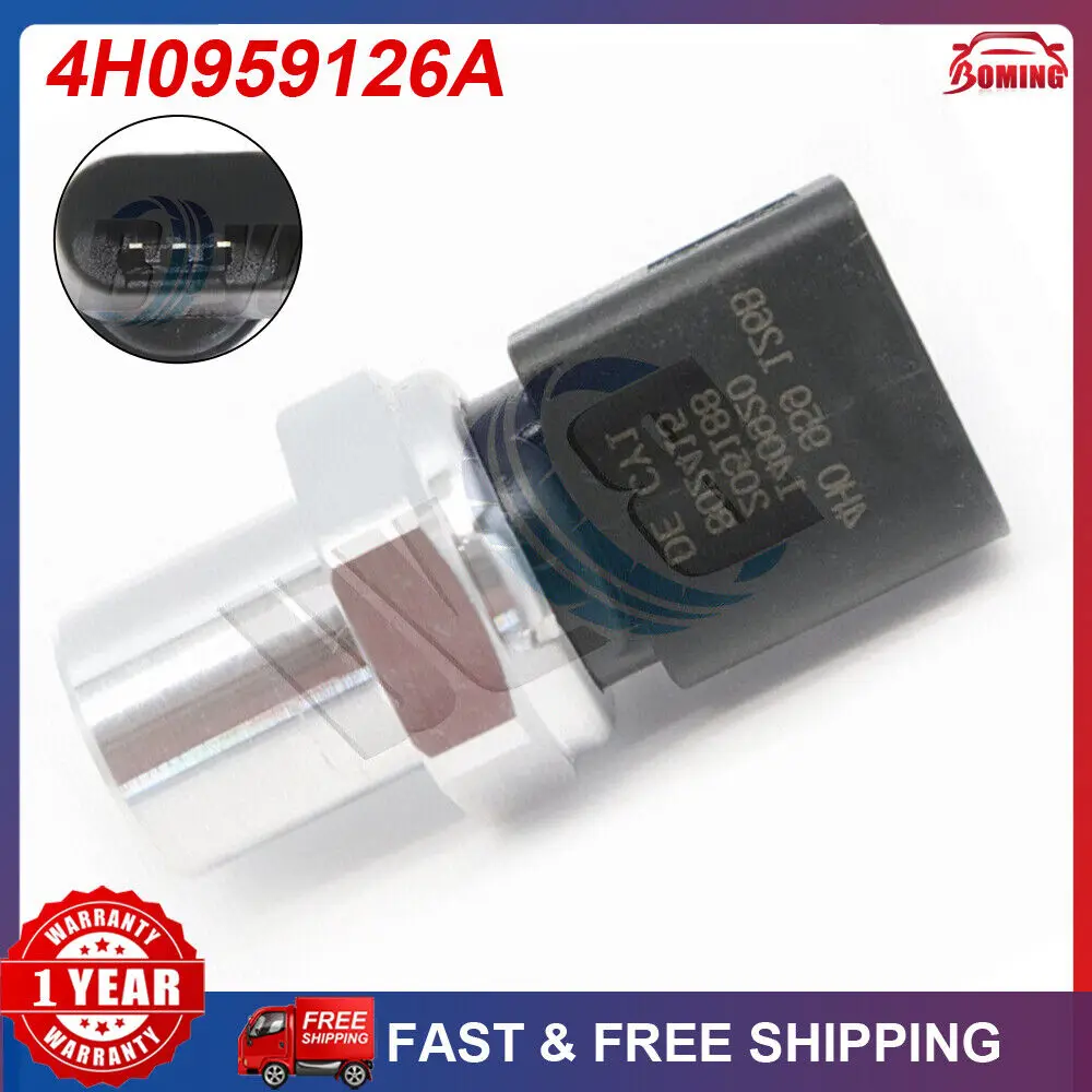 New Car Air Conditioning Pressure Switch Sensor 4H0959126A Fits For Audi A3 A4 A5 A6 A7 A8 Quattro Q5 S3 S5 SQ5 R8 RS5 4H0959126