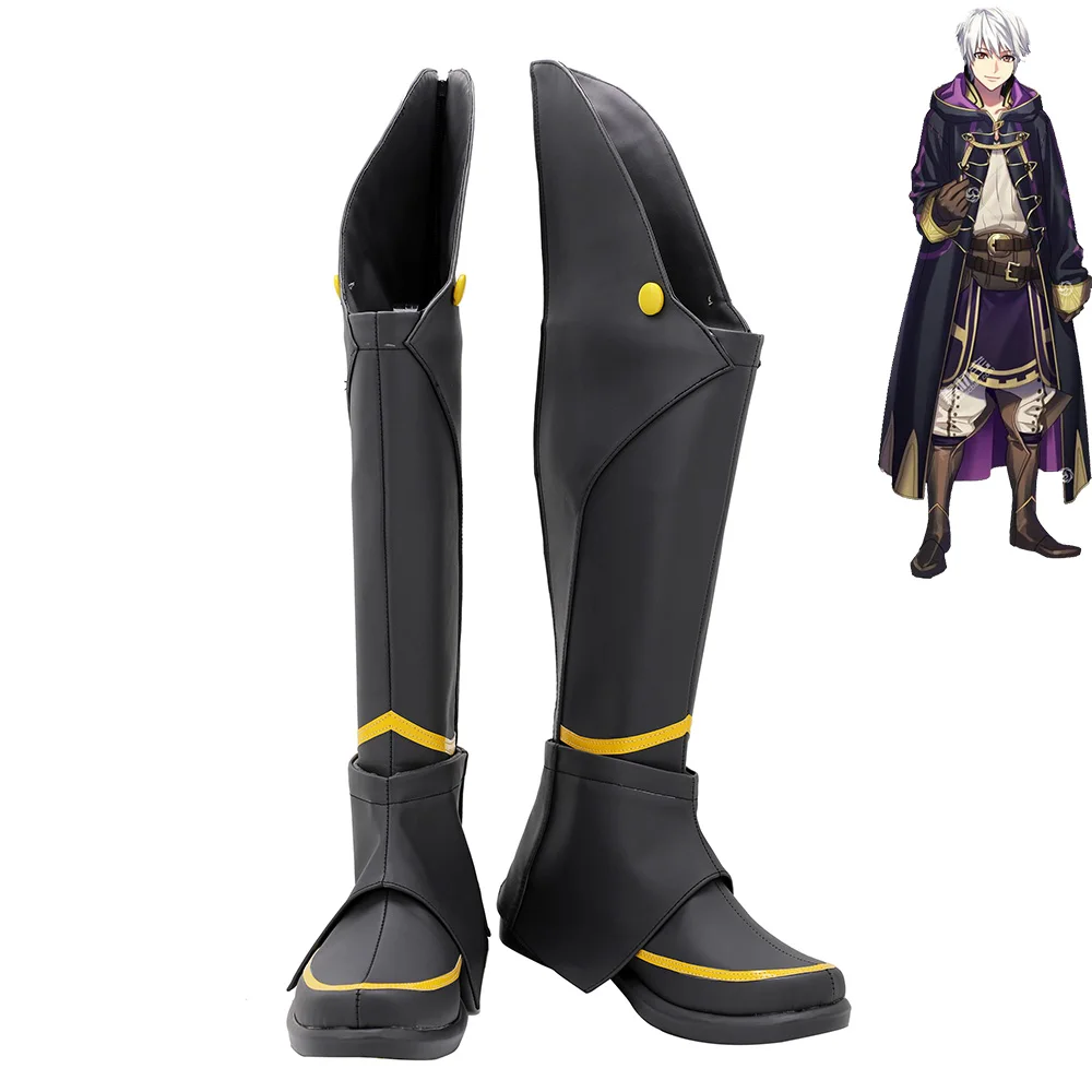 Bottes de Cosplay pour hommes, chaussures de réveil avec emblème de feu Robin