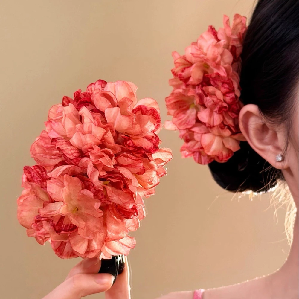 

New Fashion Rose Flower Hair Claw Clip for Women Girls Travel Vacation Beach Party Headpiece Elegant Korean Hair Accessories