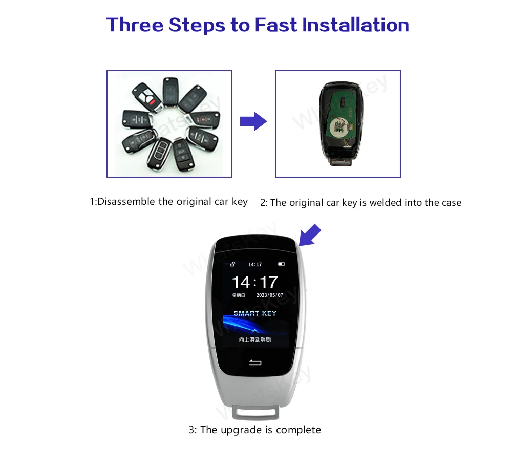 TK900 Universal Remote Smart LCD Car Key For BMW For Benz For Audi For KIA For Lexus For Toyota For Ford Comfortable entry