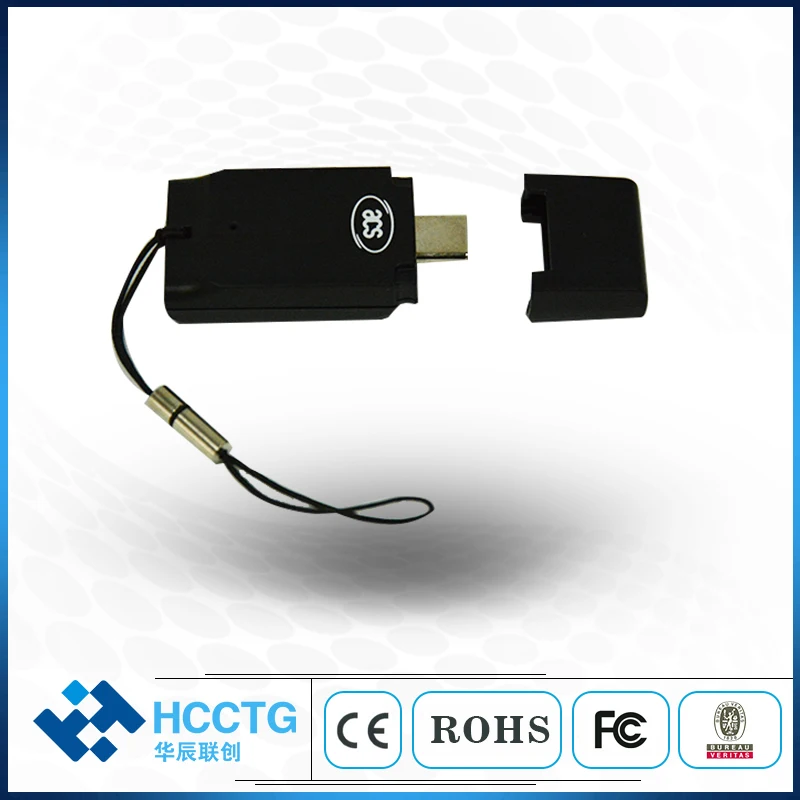 Android Windows Micro Type B SIM-sized Smart Card Reader EMV Certified ACR39T-A3