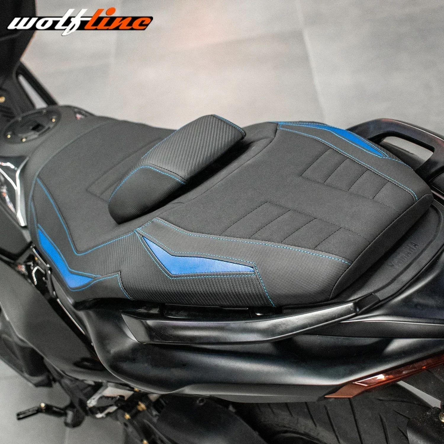 WOLFLINE Cuscino sedile monopezzo Sella due posti con riscaldatore per Yamaha T-MAX 560 2022-2024 2023