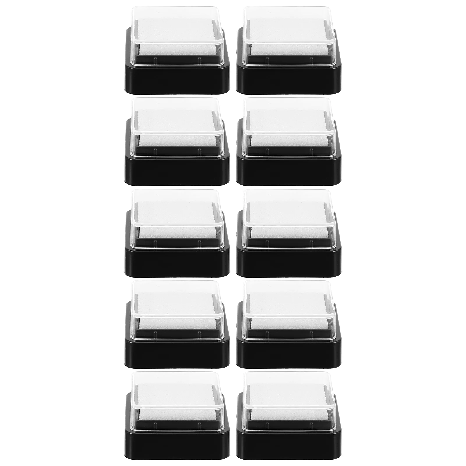 10 szt. Puste podkładki do tuszu, bezbarwne, uniwersalne, do samodzielnego wykonania stempli, o wysokiej gęstości, chłonne, odpowiednie do graffiti w przedszkolu.