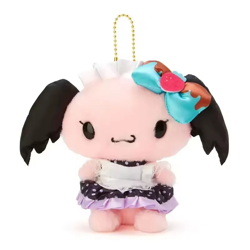 New Kawaii Halloween Devil Cherry Dog Plush Key Chain Kids Stuffed Toys For Children Gifts
