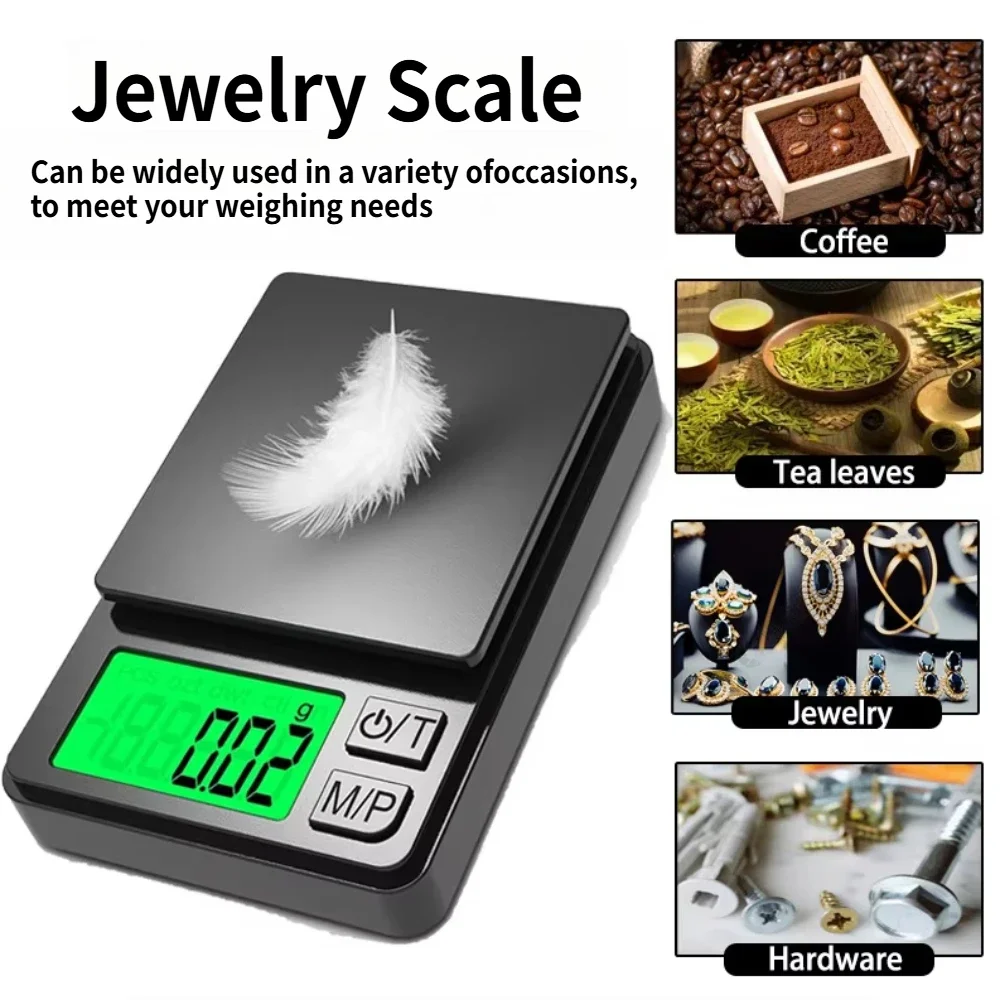 Mini Electronic 0.01g-1000g portable Digital Scale High Precision Pocket Mini Kitchen Scale Jewelry