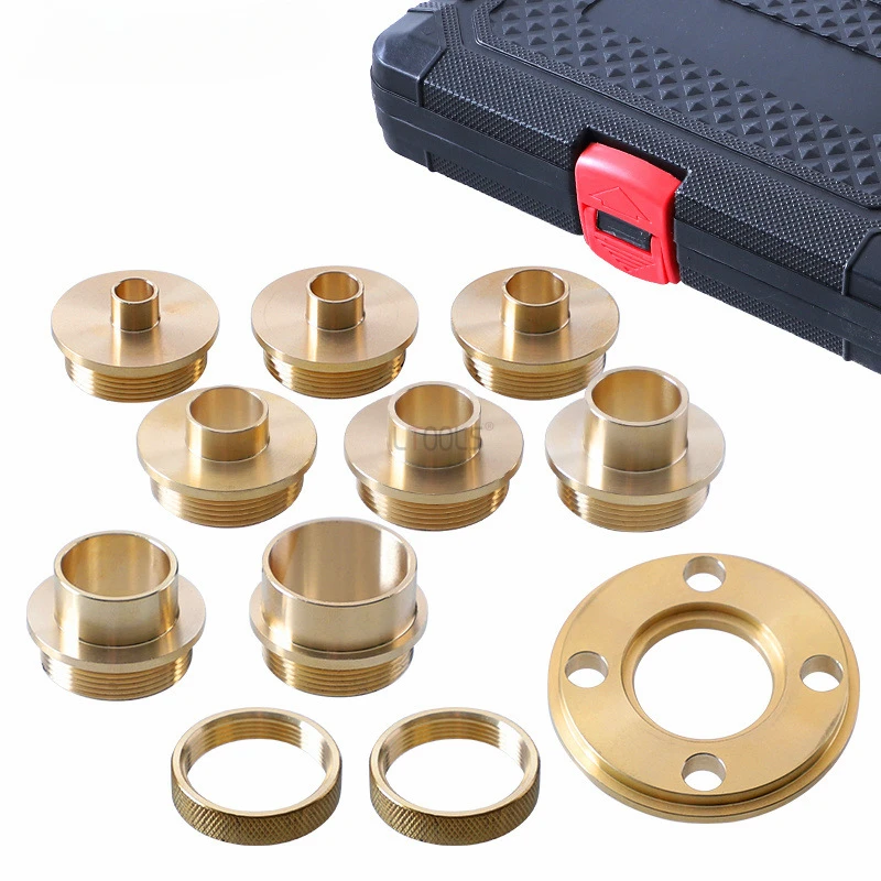 11pc/set Pure Copper Shaft Sleeve Unlock Hole Guide Plate Accessories Electric Wood Milling Sample Gauge Inverted Board Specific