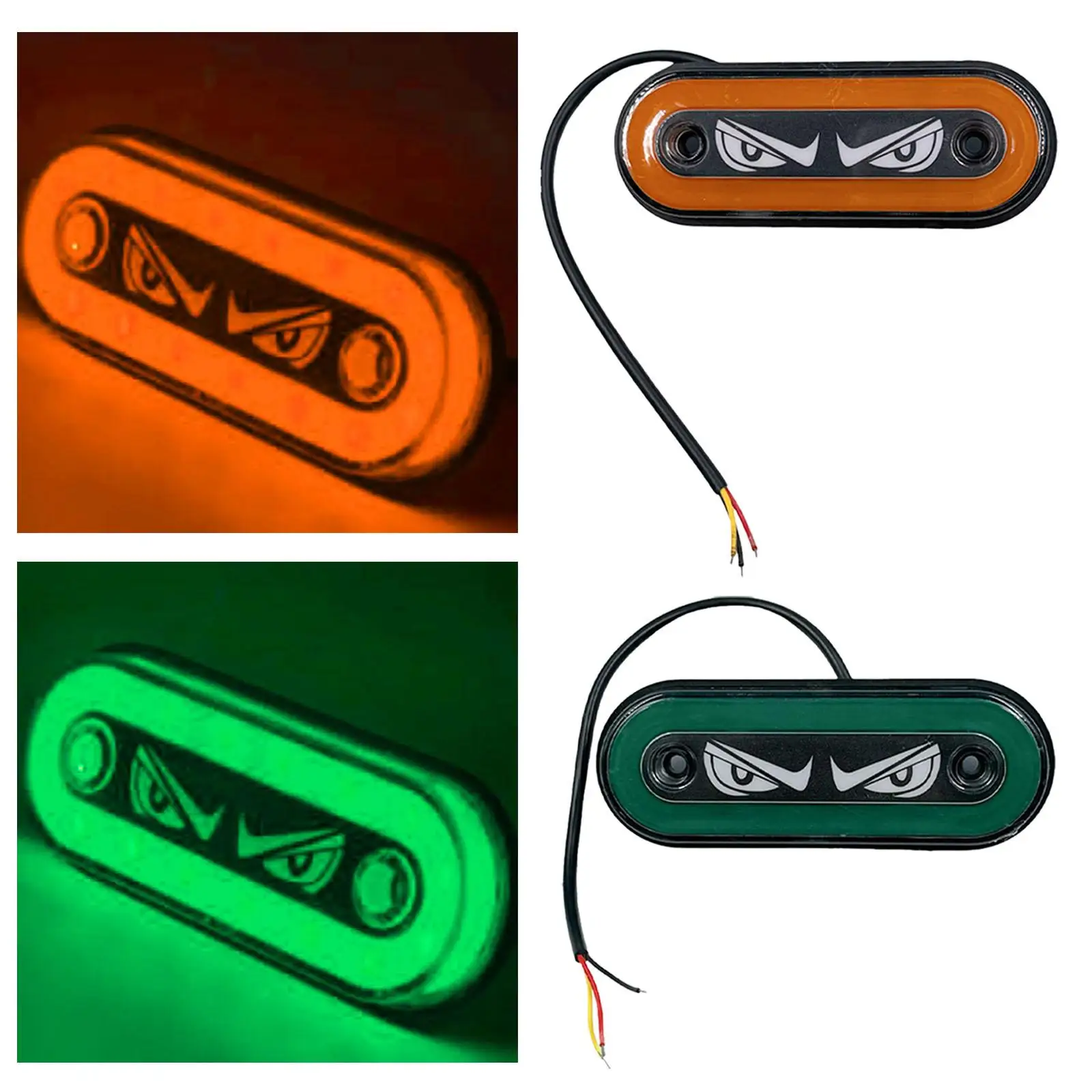 

Side Marker Light Flashing and Constant Light Modes Safety Stylish Trailer LED