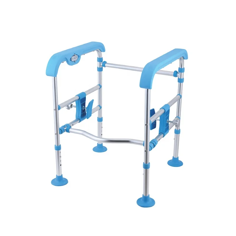 Bathroom Safety Equipment  Non-slip Height Adjustable Foldable Toilet Safety Frame Toilet Safety Rails