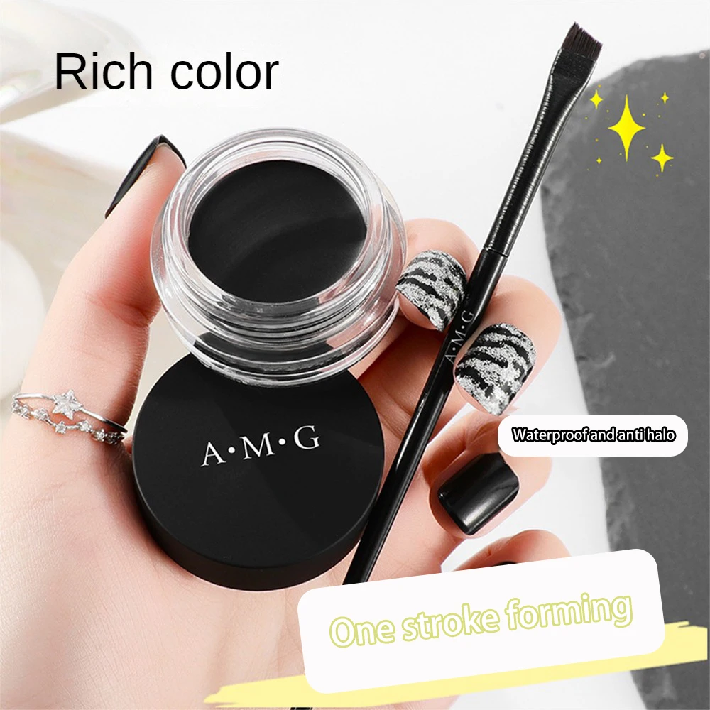 1/2PCS Keep Makeup On Smudge-free Eyeliner One Brush To Set The Shape Eyeliner Natural Color Development Quick Drying Eyeliner