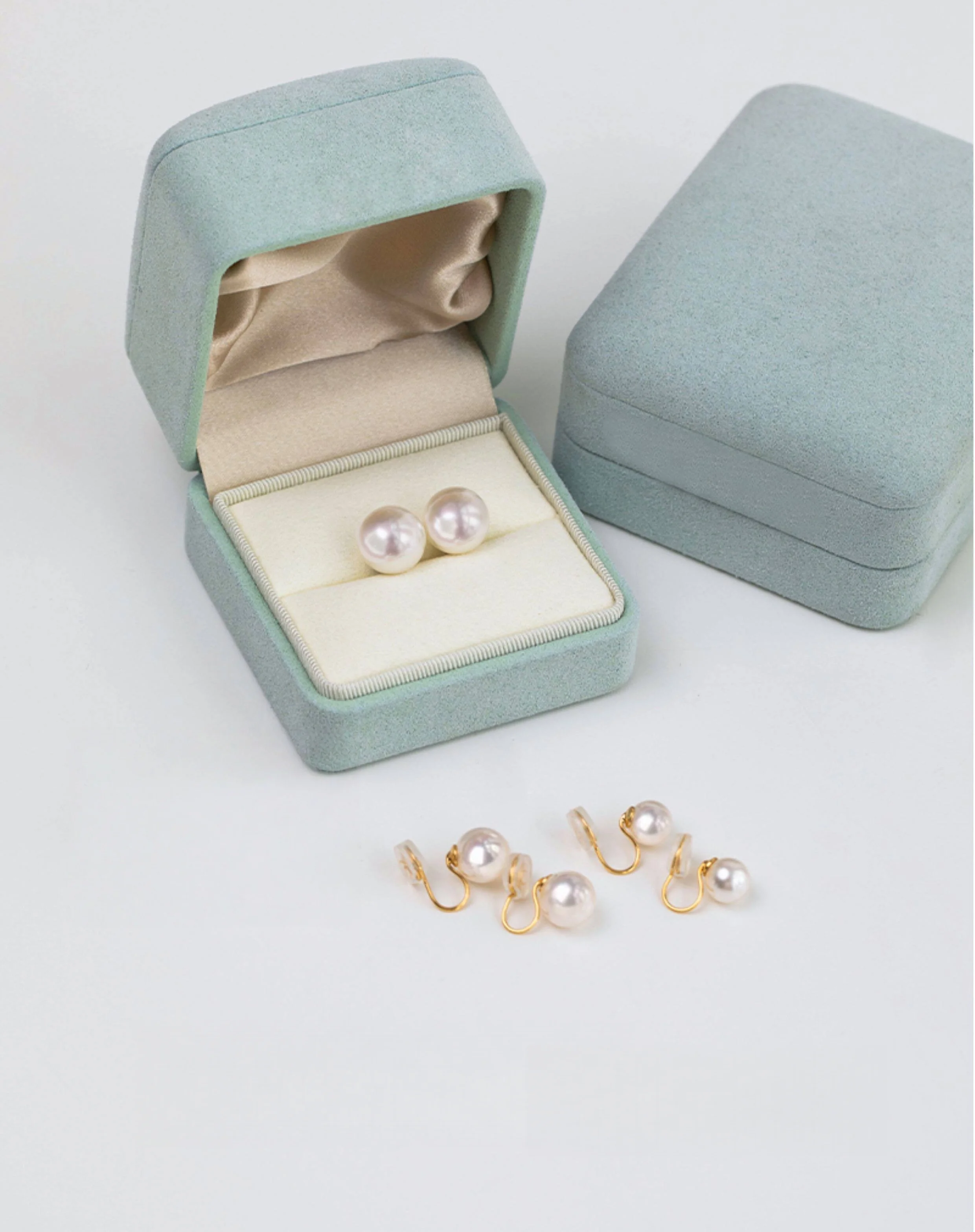 Perlen-Ohrclips ohne Piercing für Damen 2026 – Beliebte High-End-Ohrstecker aus schmerzfreier Legierung – Detail 1