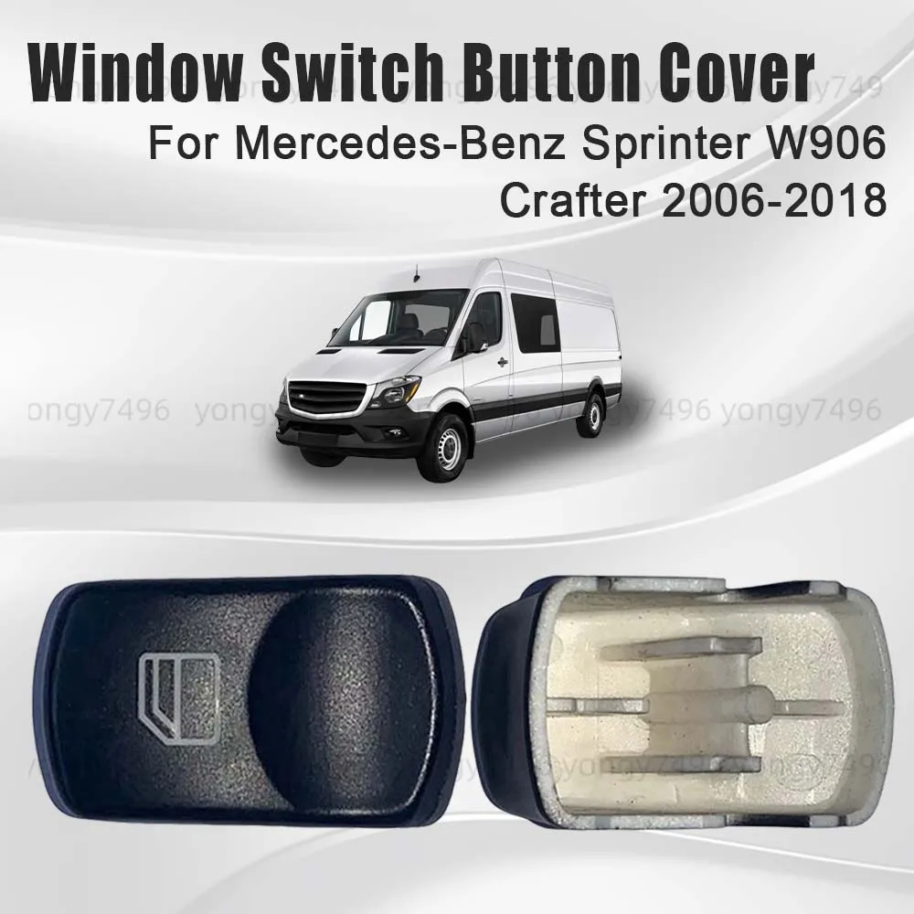 

Window Switch Button Cover For Mercedes-Benz Sprinter W906 Crafter 2006-2018 Black Cars Accessories Automatic Window Closer