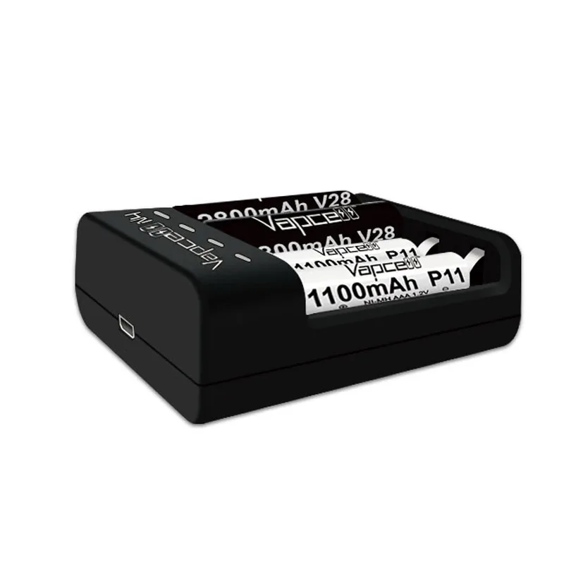 Original Vapcell N4 Charger 4 Slots USB Battery Charger DC 5V 2A For NI-MH NI-CD AA AAA 18650 20700 18350 21700 AA AAA Batteries